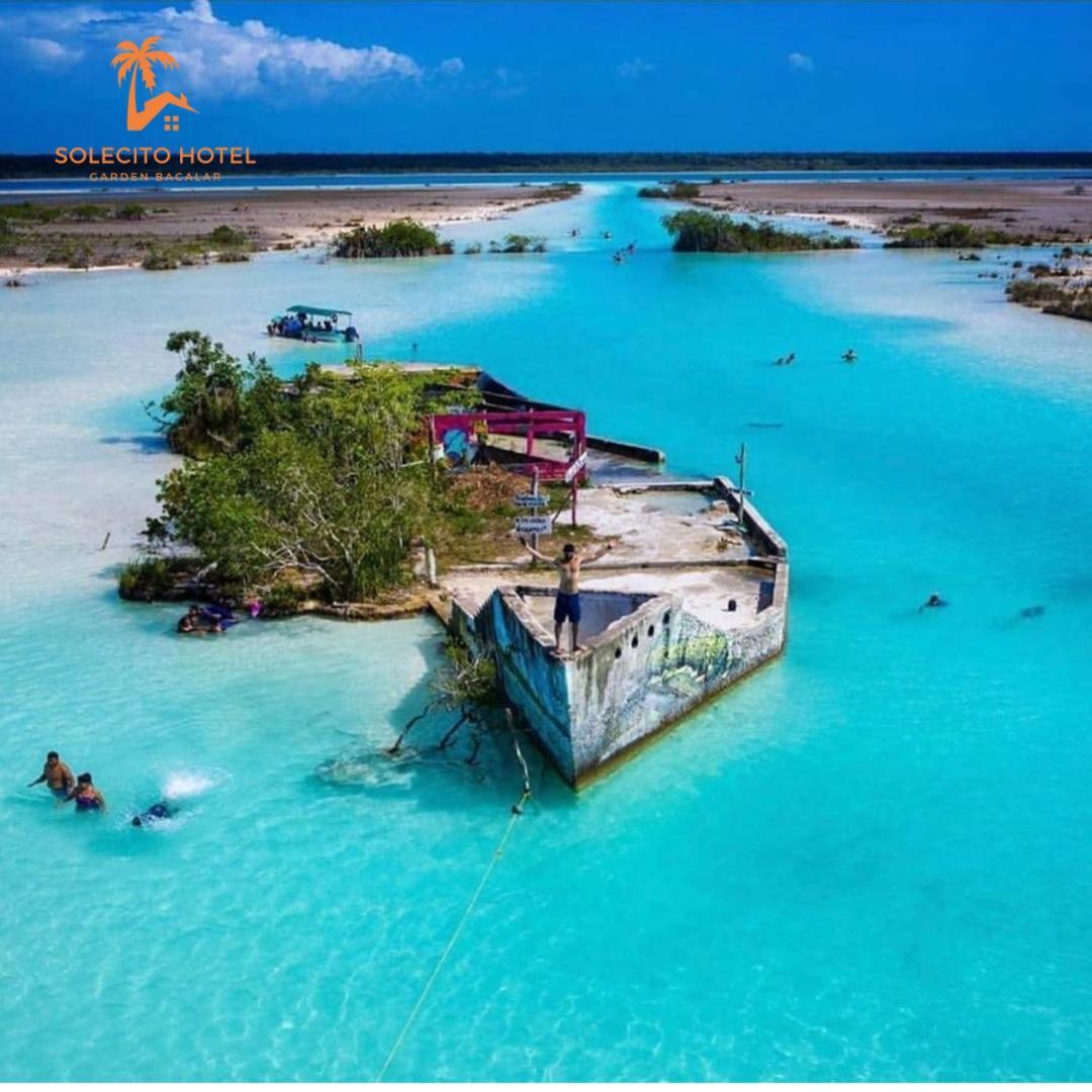 Hotel Apartaments Solecito Bacalar - Free Bikes & Paddle Exteriör bild
